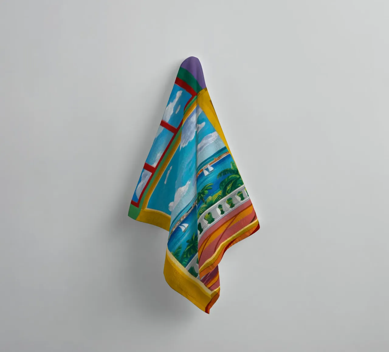 Vue de la porte ensoleillée serviette de bain de Frosh Pallete