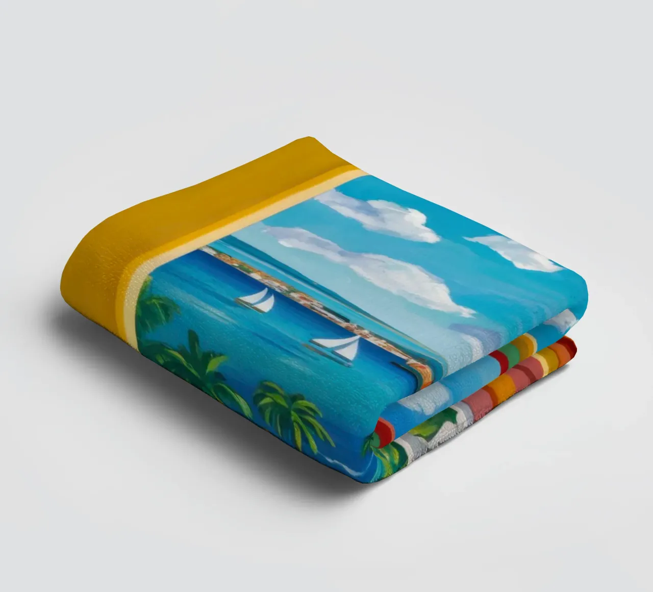Vue de la porte ensoleillée serviette de bain de Frosh Pallete