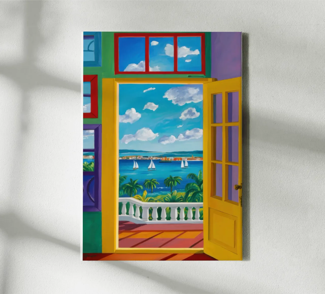 Vue de la porte ensoleillée toile de Frosh Pallete