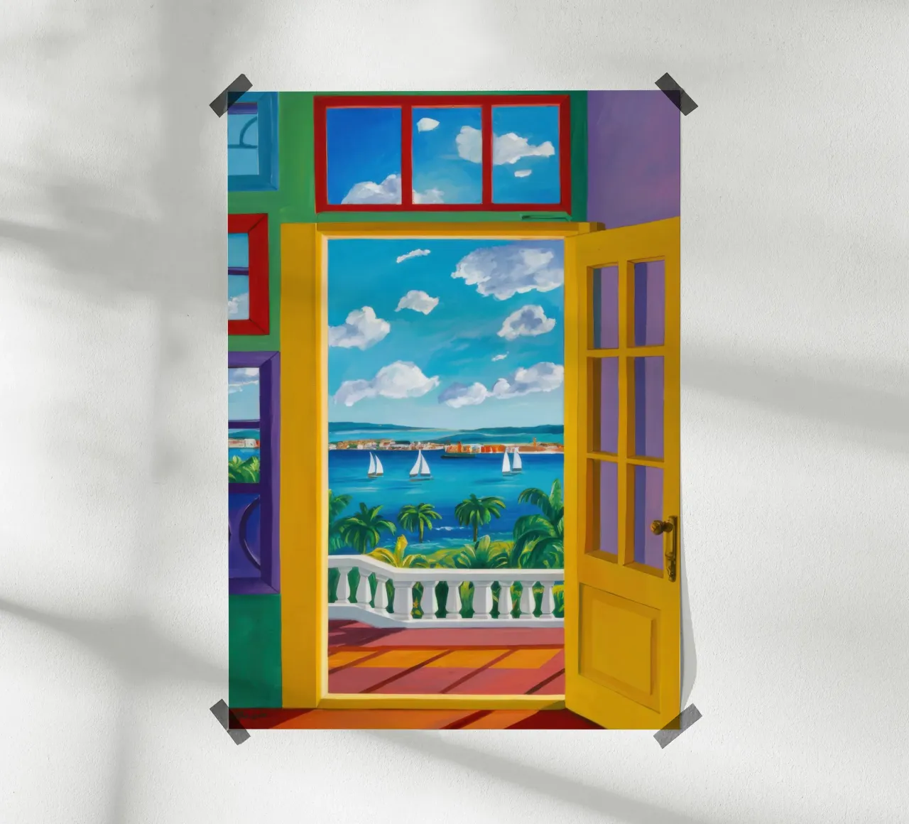 Vue de la porte ensoleillée hahnemühle de Frosh Pallete