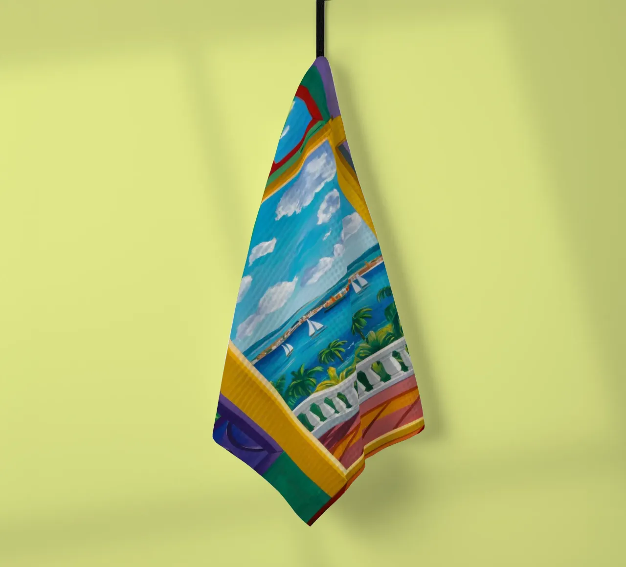 Vue de la porte ensoleillée torchon de Frosh Pallete