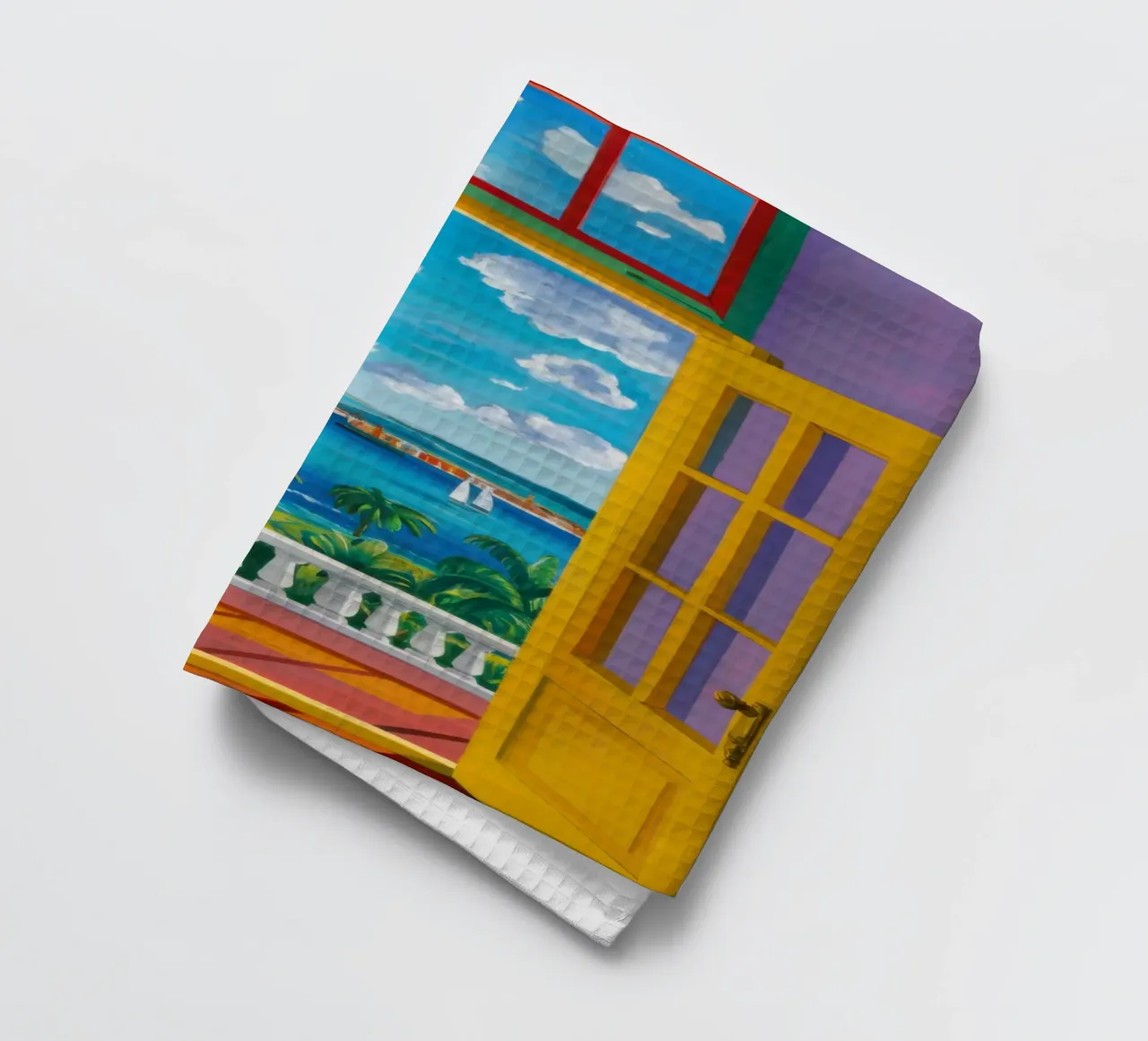 Vue de la porte ensoleillée torchon de Frosh Pallete