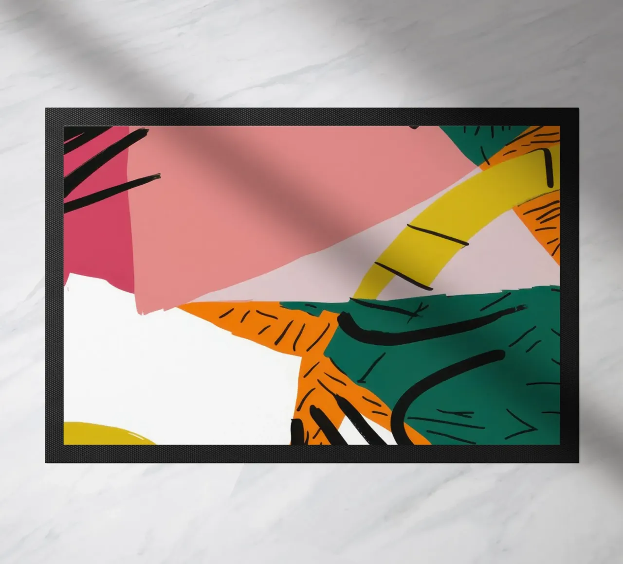 Deconstructed Interior View doormat by Solar Paint