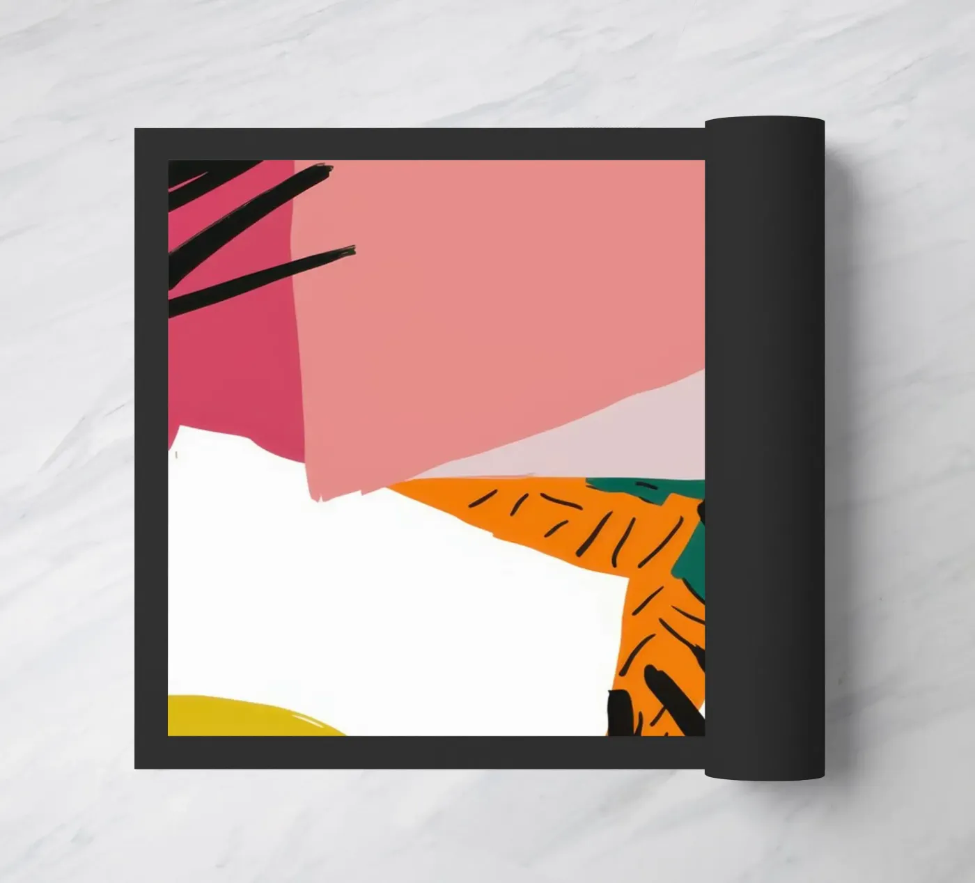 Deconstructed Interior View doormat by Solar Paint