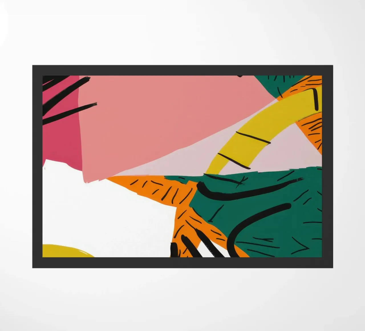 Deconstructed Interior View doormat by Solar Paint