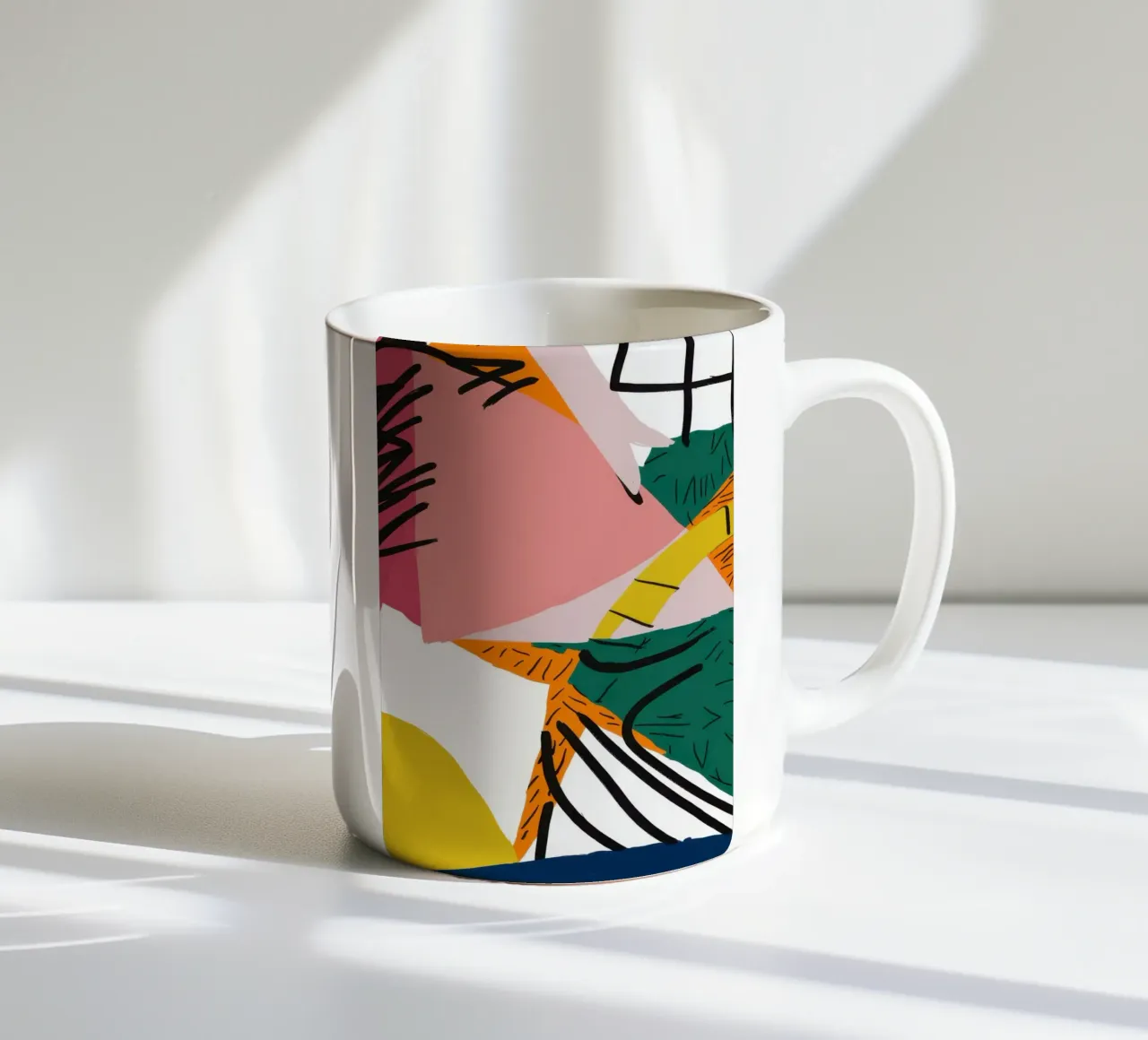 Vue intérieure déconstruite mug en céramique de Solar Paint