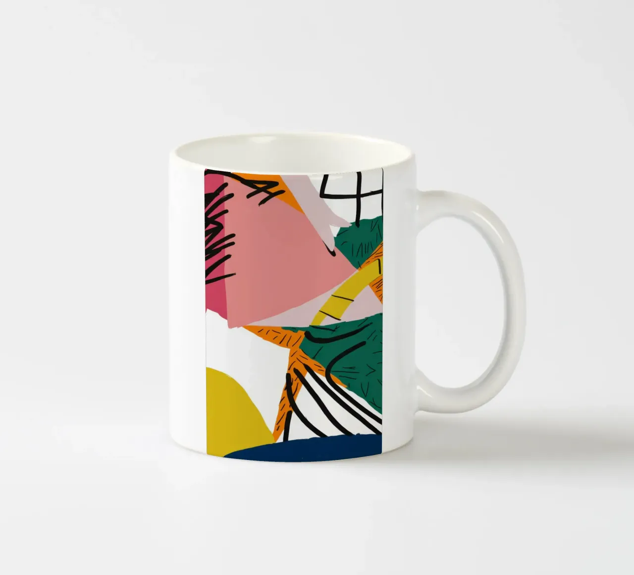 Vue intérieure déconstruite mug en céramique de Solar Paint