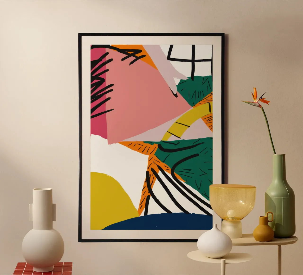 Deconstructed Interior View poster by Solar Paint