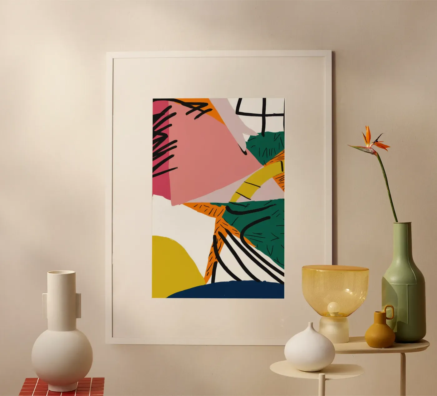 Deconstructed Interior View poster by Solar Paint
