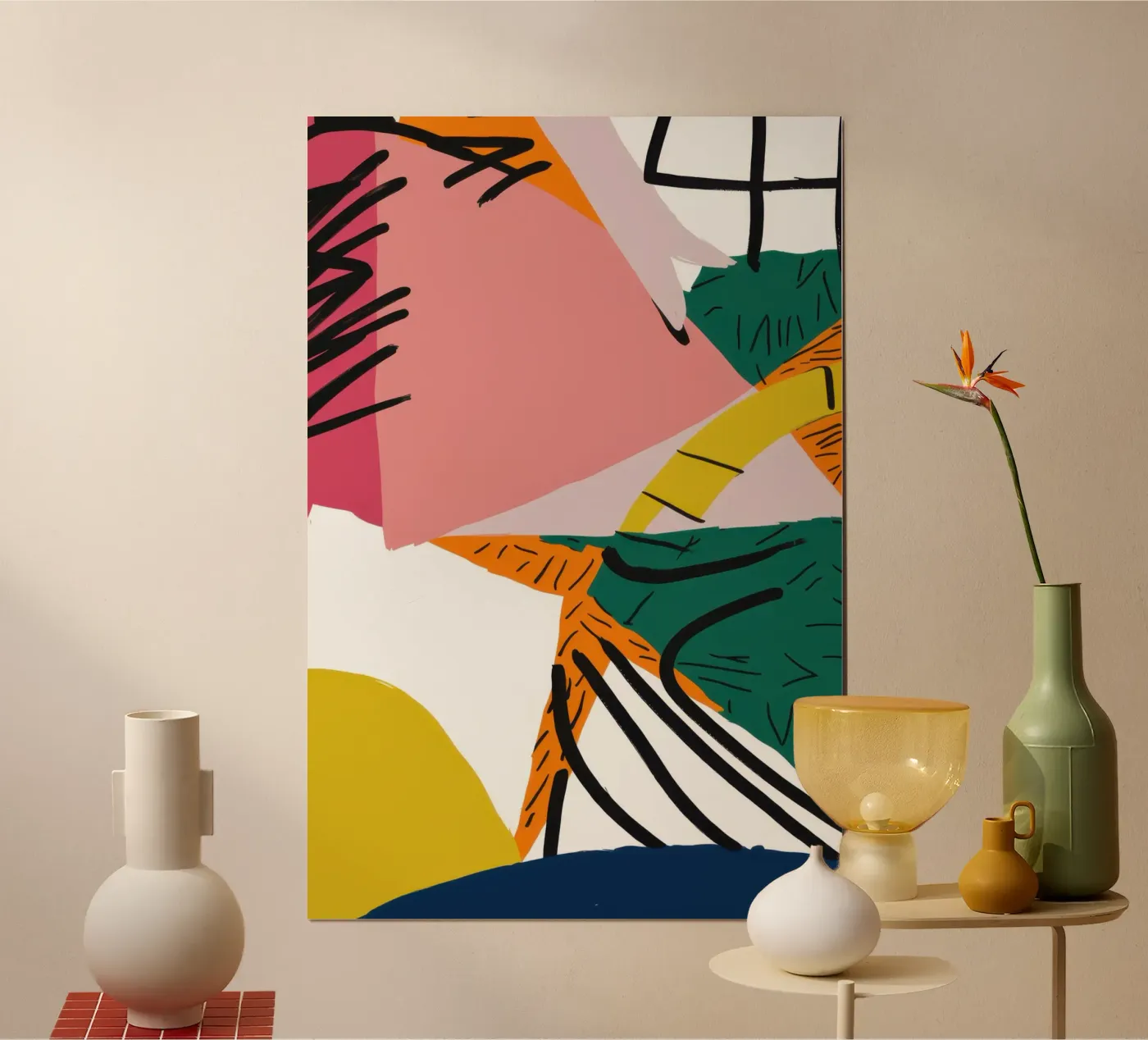 Deconstructed Interior View poster by Solar Paint