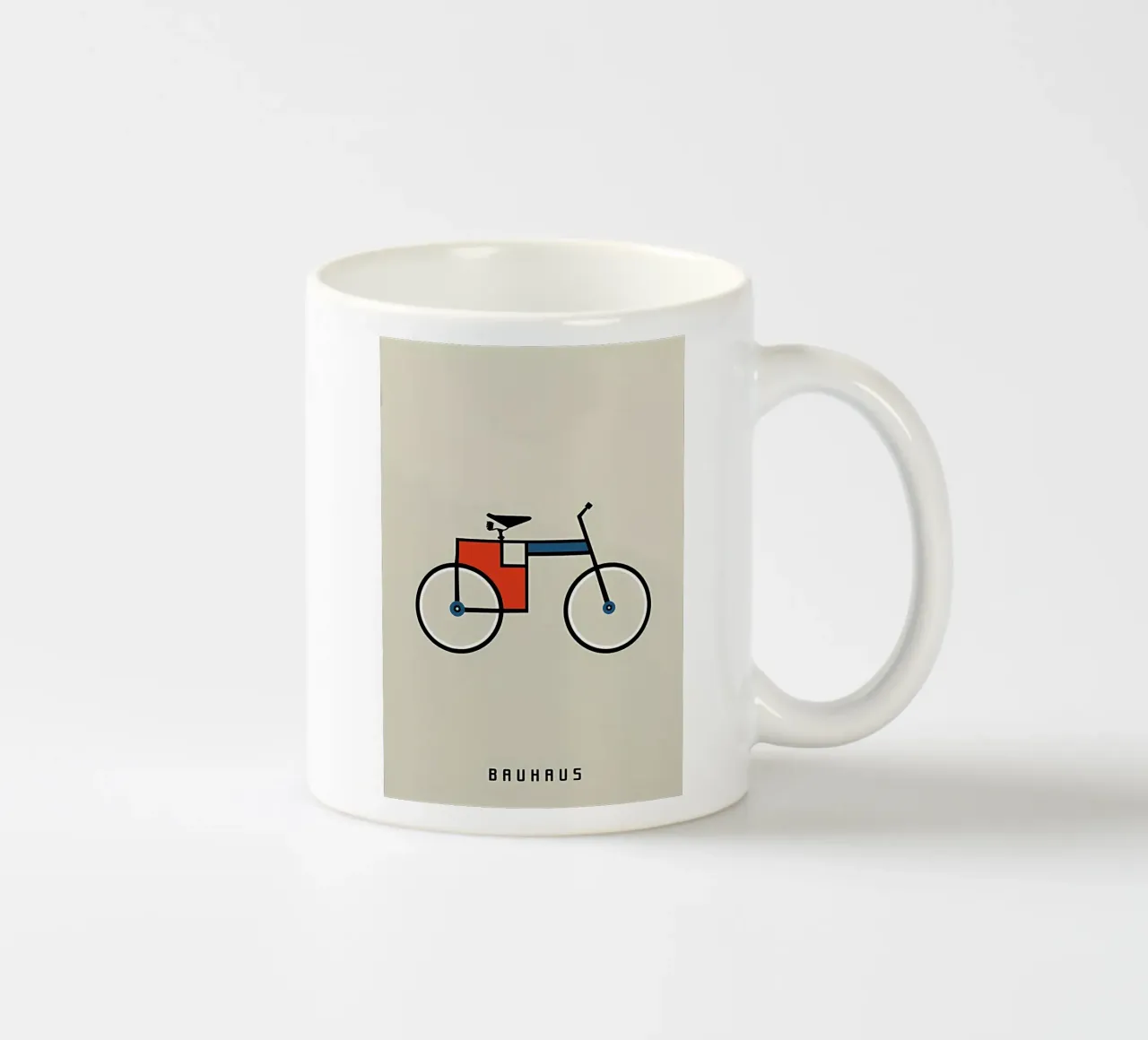 Bauhaus Bicyele tazza in ceramica da Sigurd
