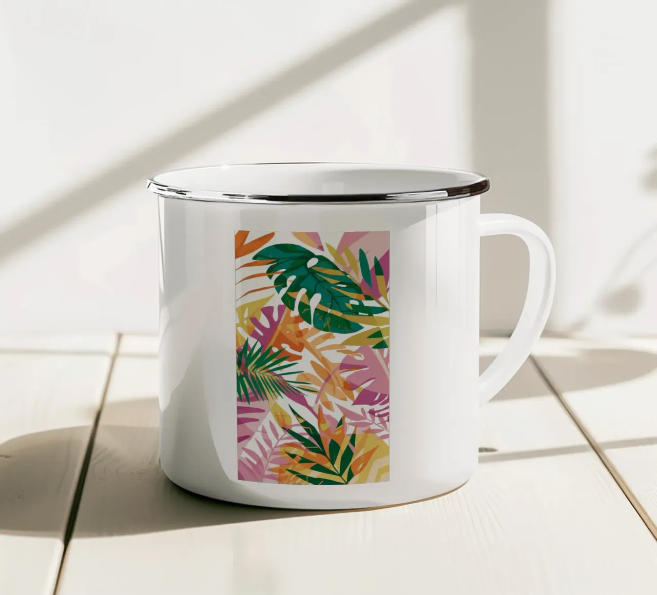 Tettoia vibrante della giungla tazza in smalto da Solar Paint