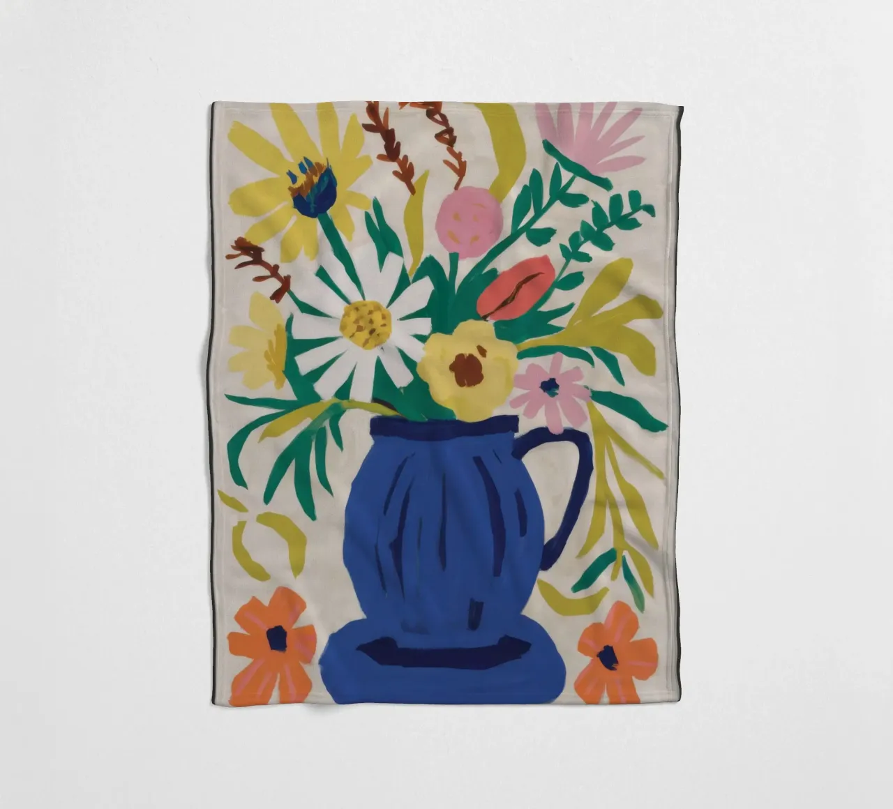 Bouquet lussureggiante Quiete coperta in pile da Frosh Pallete