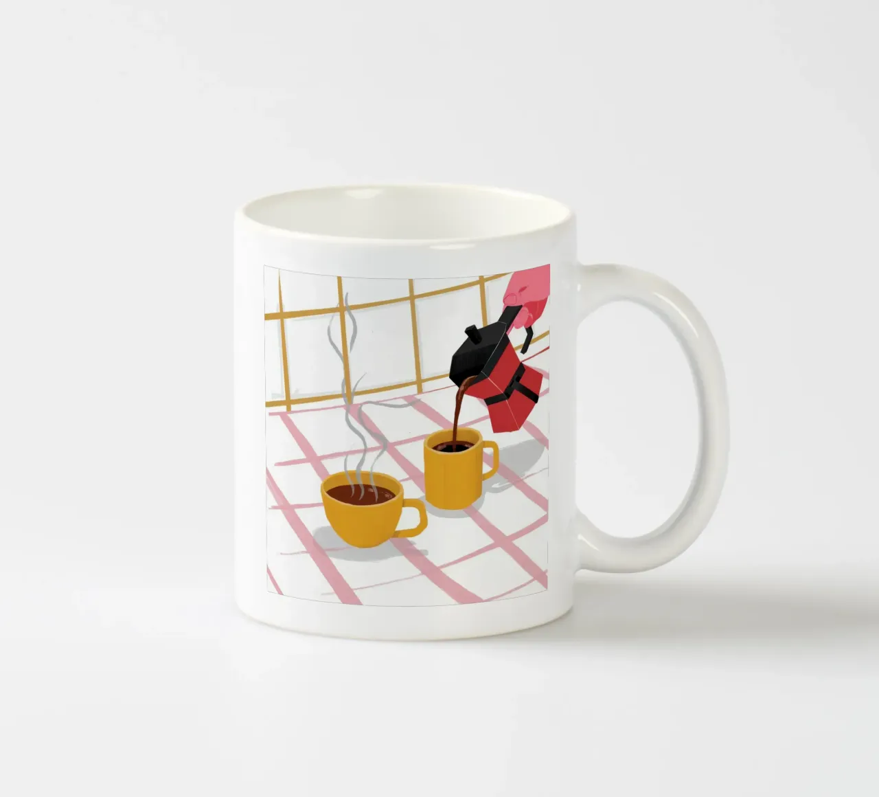 Caffè mattutino al sole tazza in ceramica da Lunar Valentina