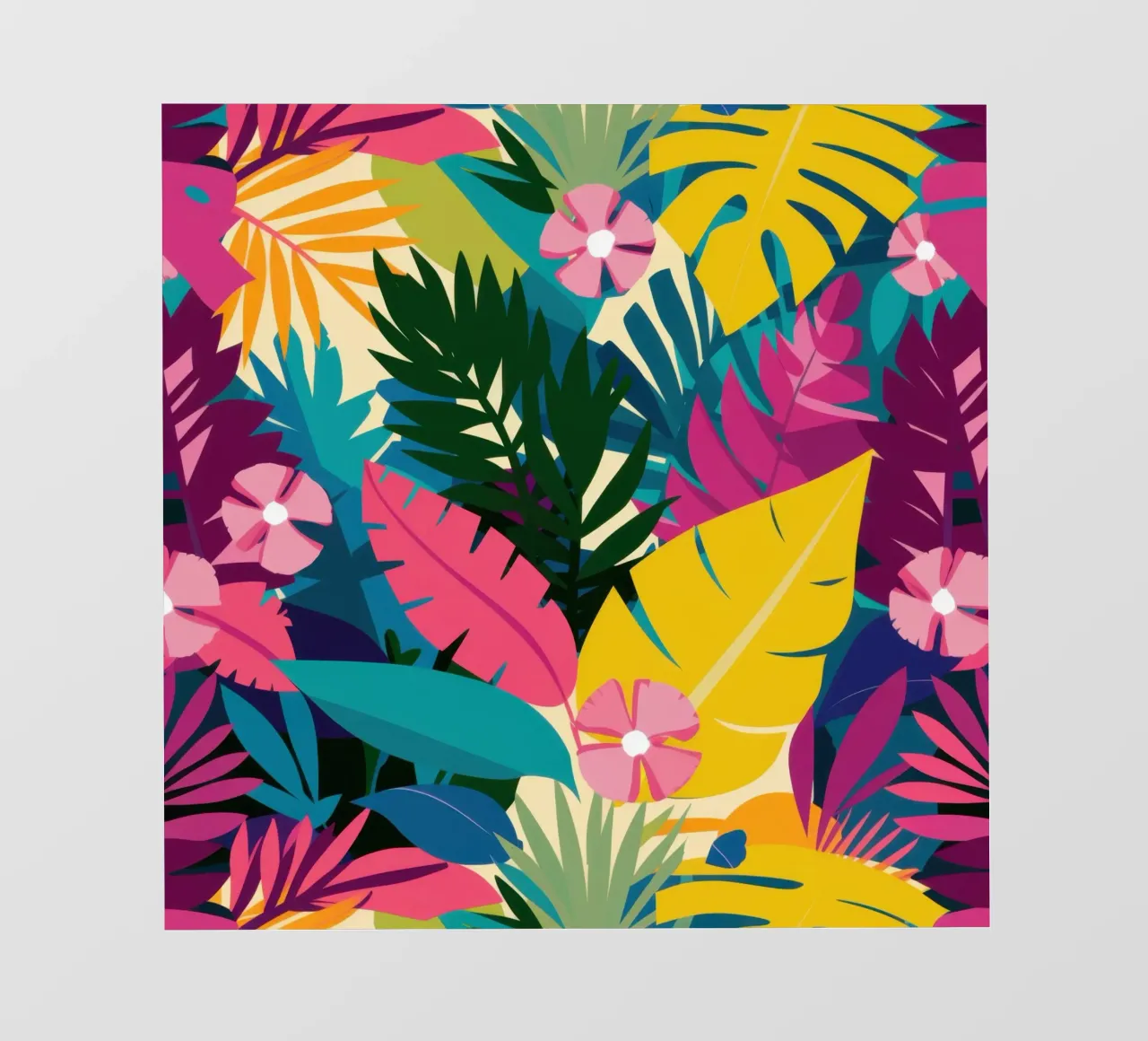 Sogno tropicale psichedelico pellicola backlit da Solar Paint