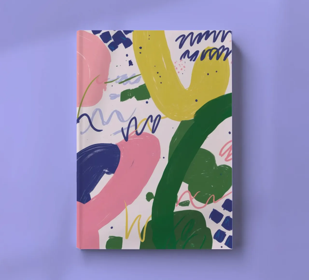 Playful Shape Scribbles notebook by Lunar Valentina