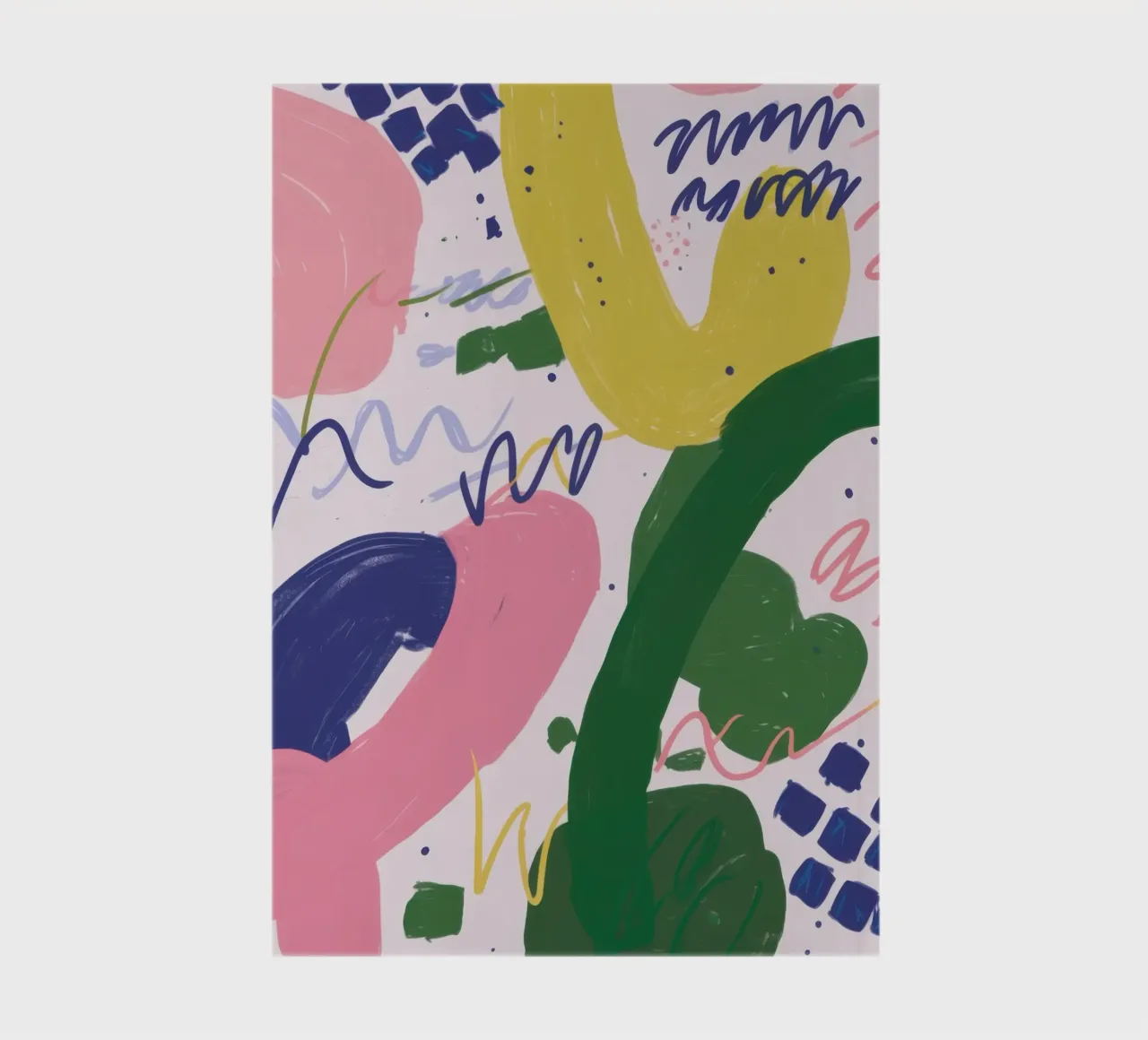 Playful Shape Scribbles notebook by Lunar Valentina
