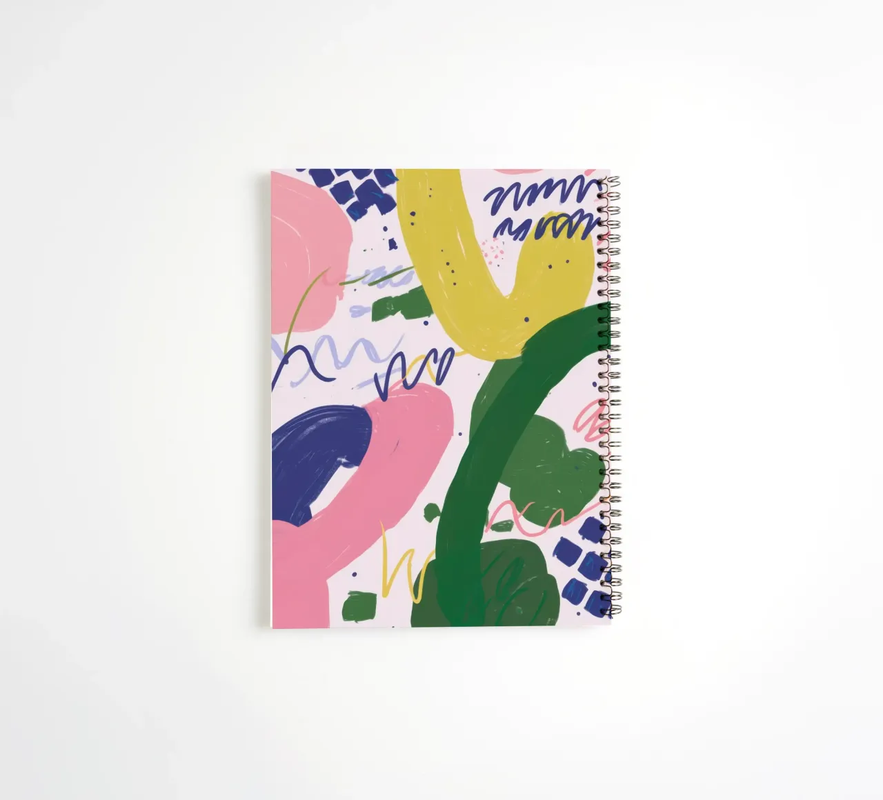 Playful Shape Scribbles spiral notebook by Lunar Valentina