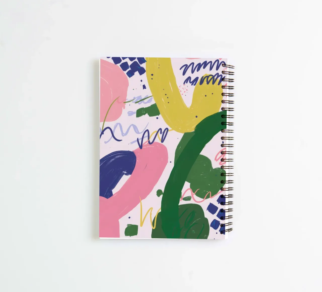 Playful Shape Scribbles spiral notebook by Lunar Valentina