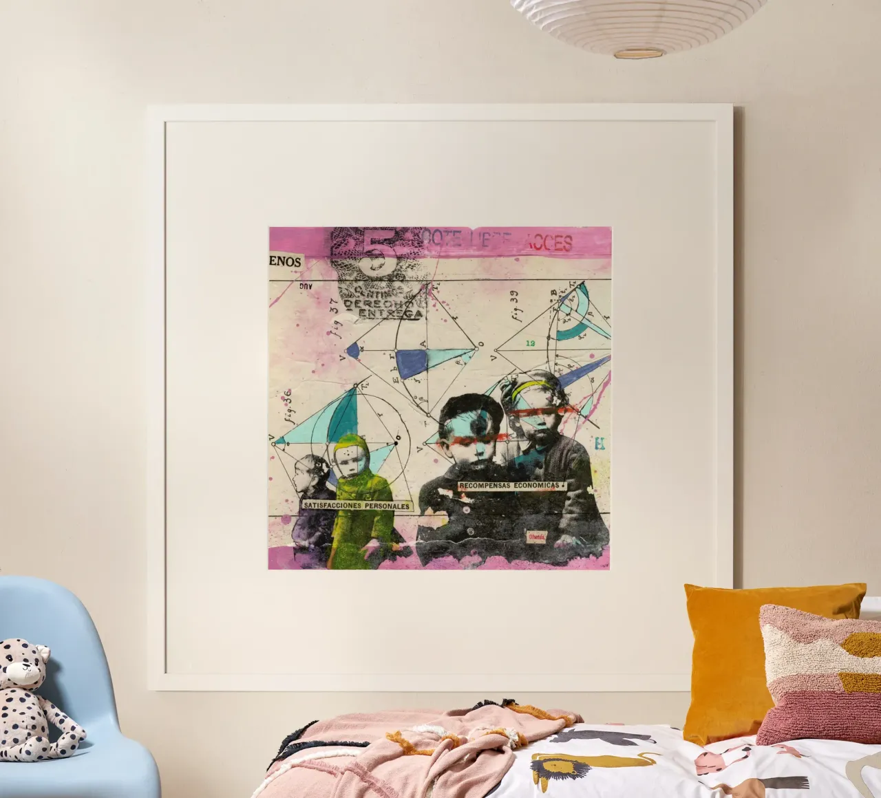 Recompensas economicas poster con telaio in legno da Tameo