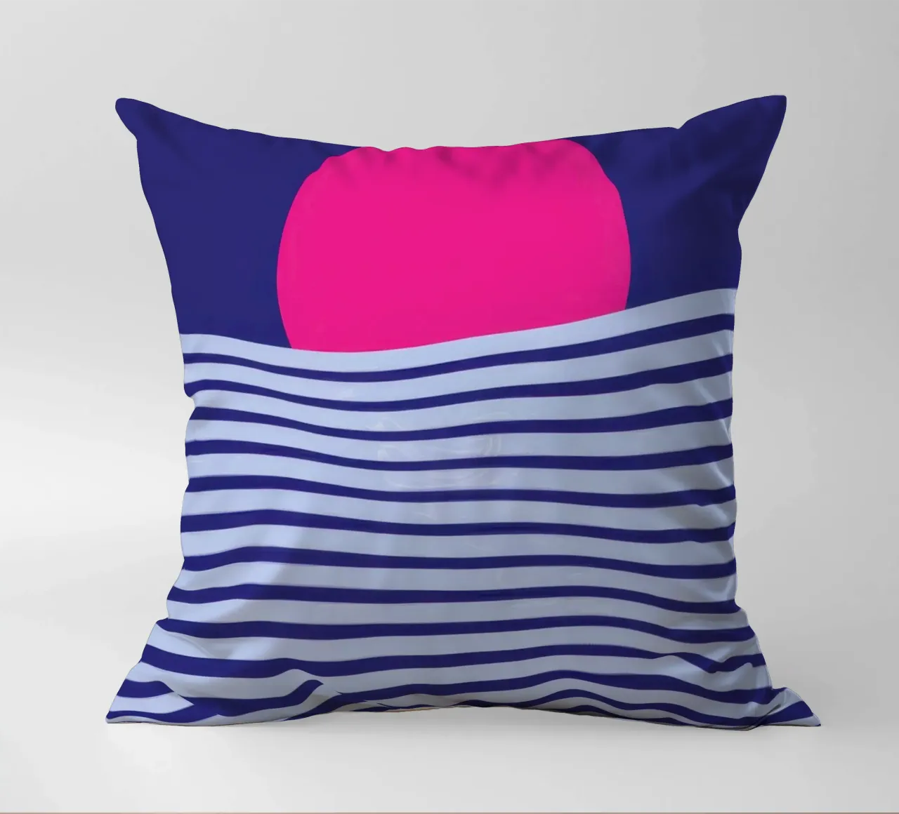 Tramonto sull'oceano minimalista cuscino da Frosh Pallete
