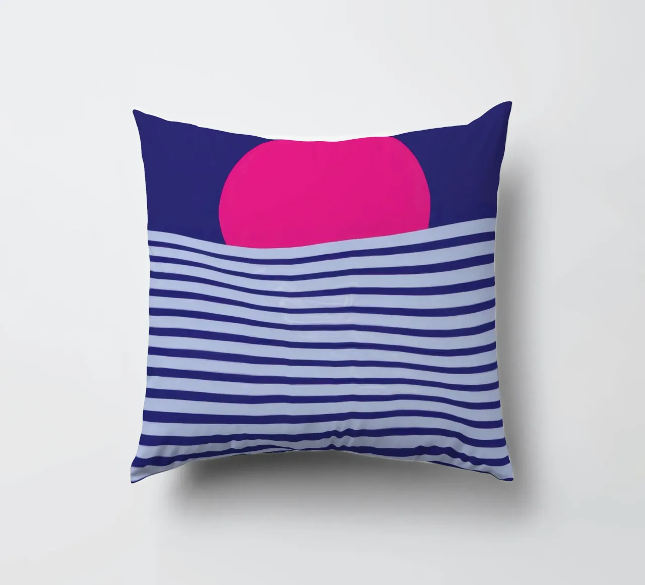 Tramonto sull'oceano minimalista cuscino da Frosh Pallete