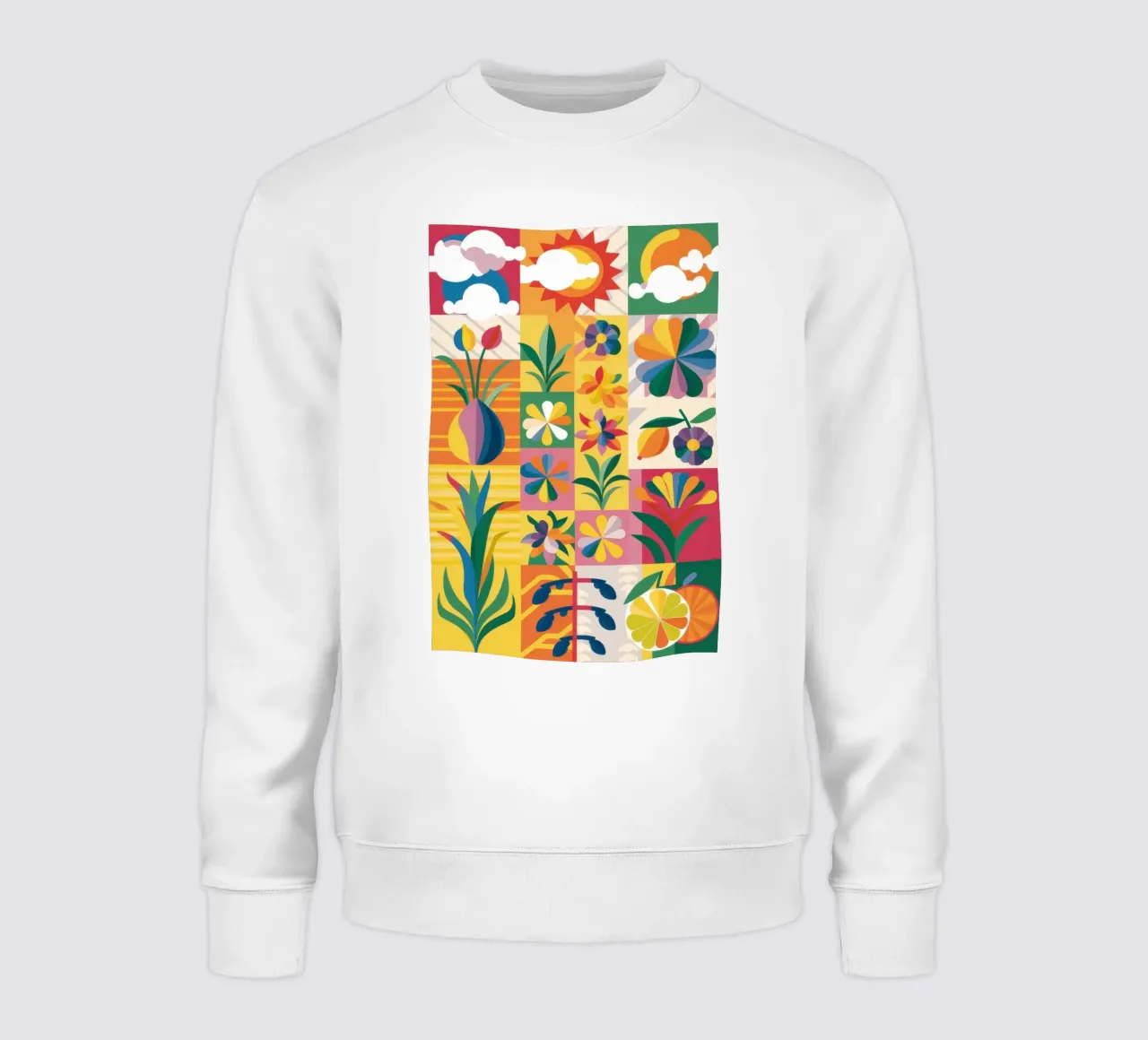 Giardino eclettico Patchwork felpa da Solar Paint