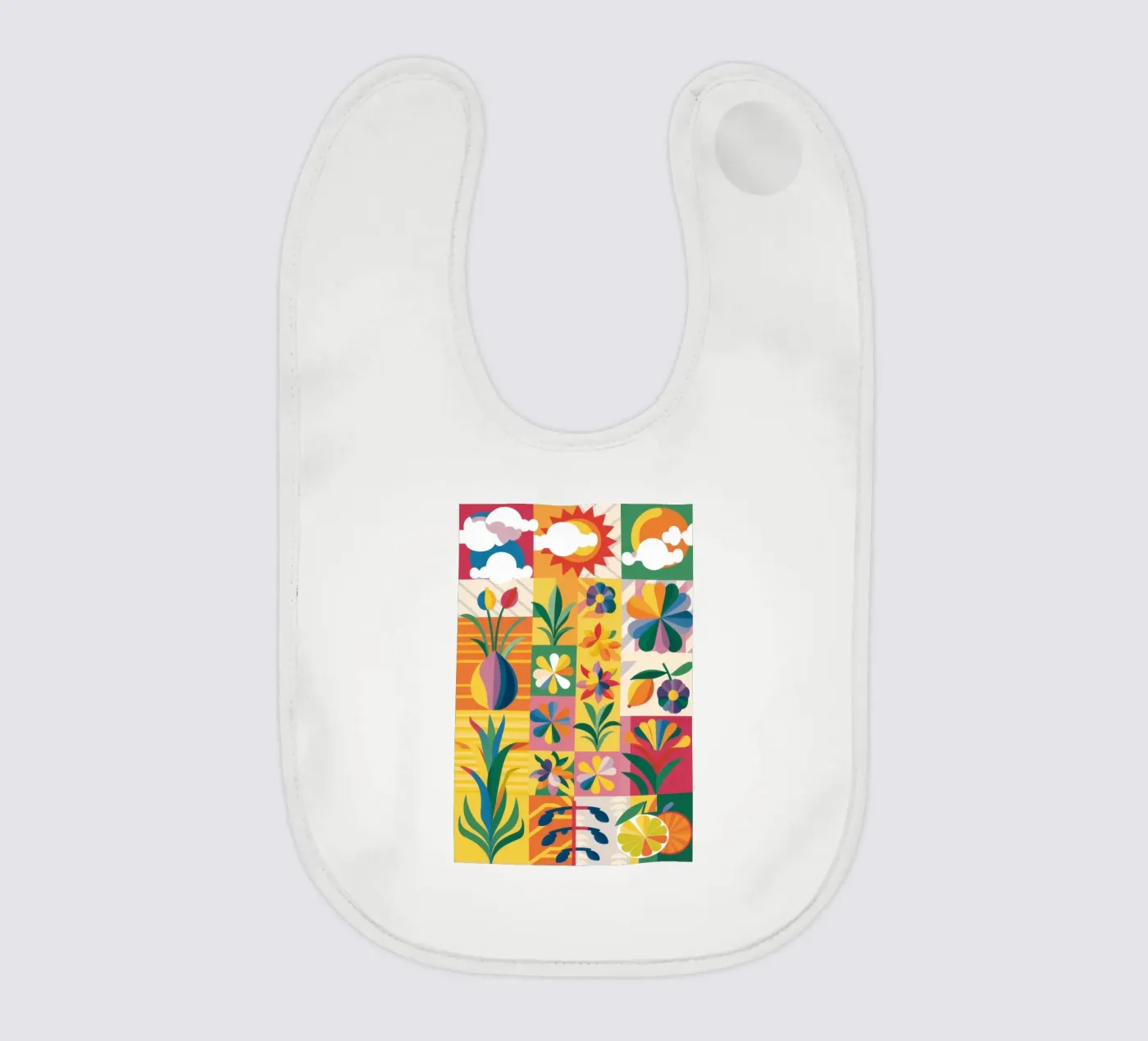 Eclectic Garden Patchwork Babylätzchen von Solar Paint