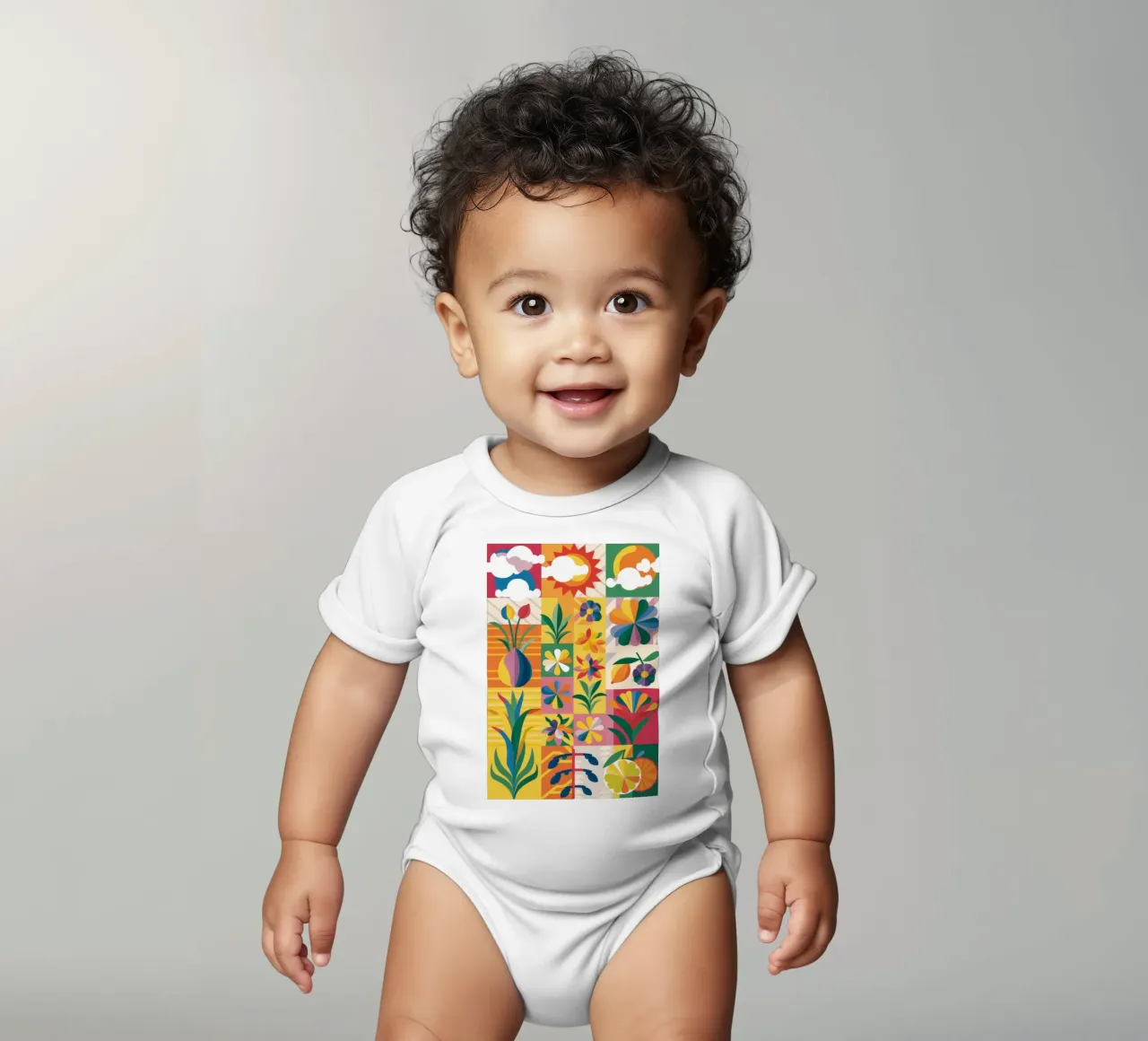 Eclectic Garden Patchwork body bébé de Solar Paint