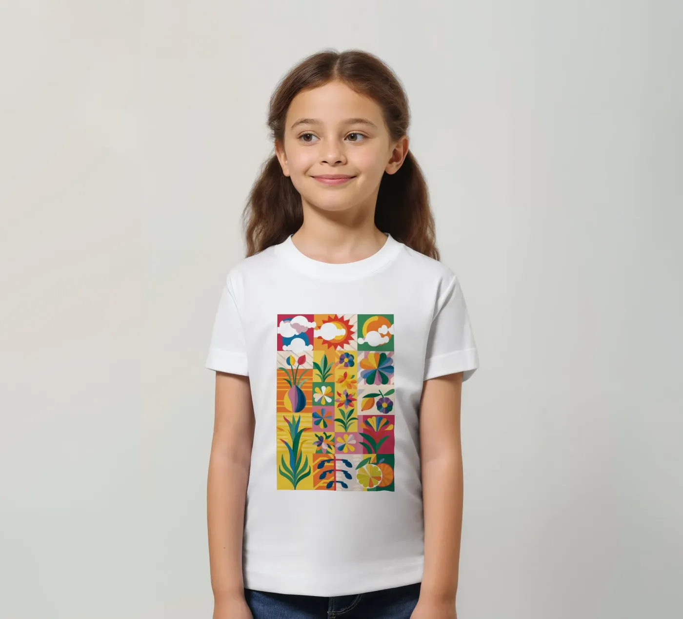 Giardino eclettico Patchwork t-shirt bambini da Solar Paint