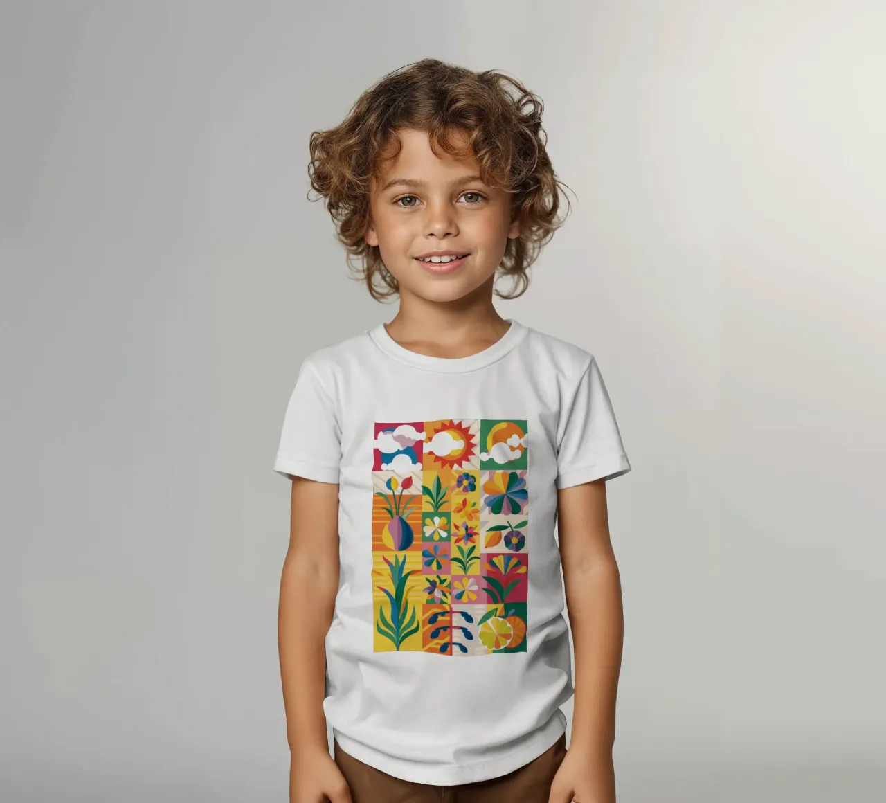 Giardino eclettico Patchwork t-shirt bambini da Solar Paint