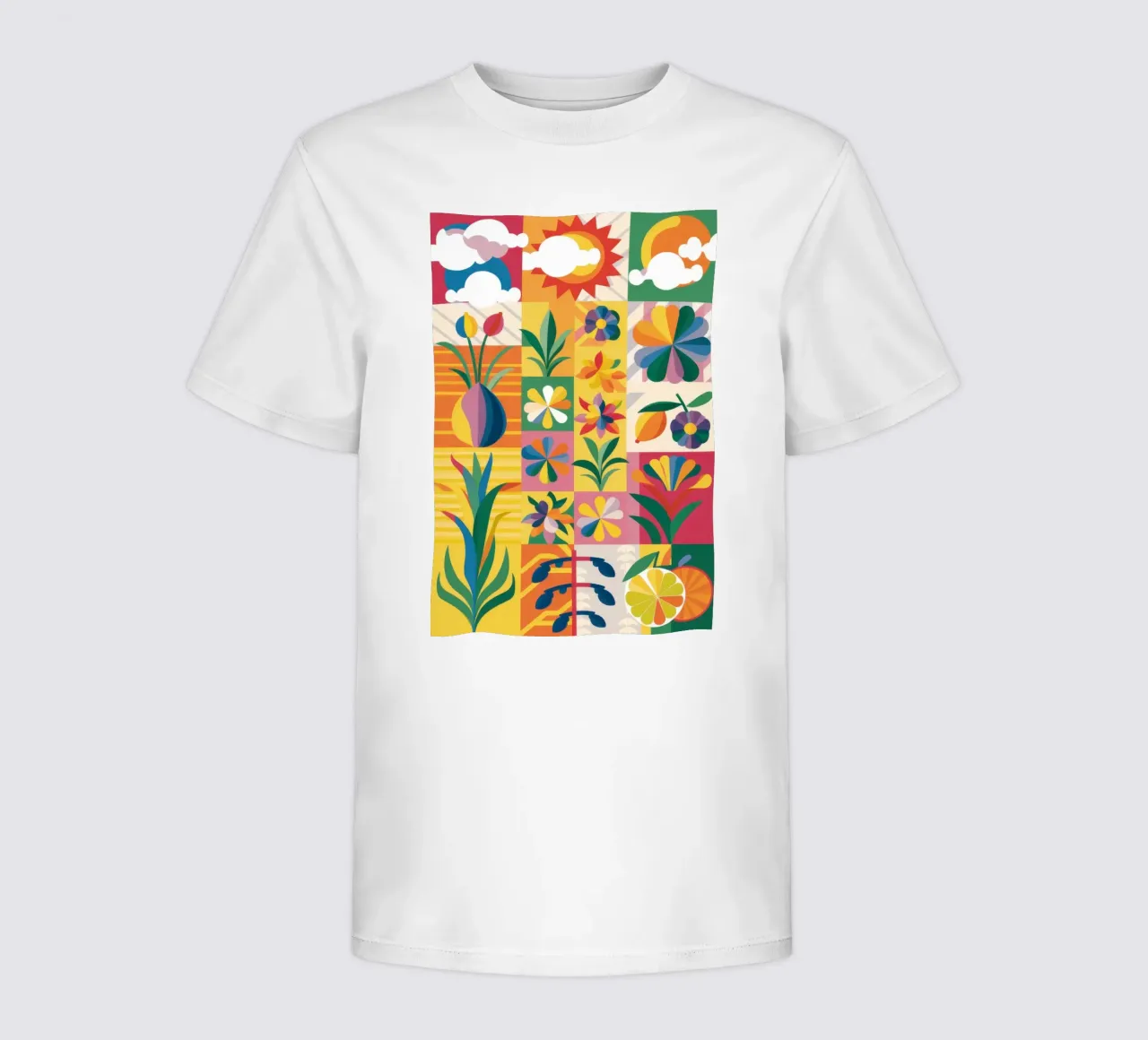 Giardino eclettico Patchwork t-shirt bambini da Solar Paint