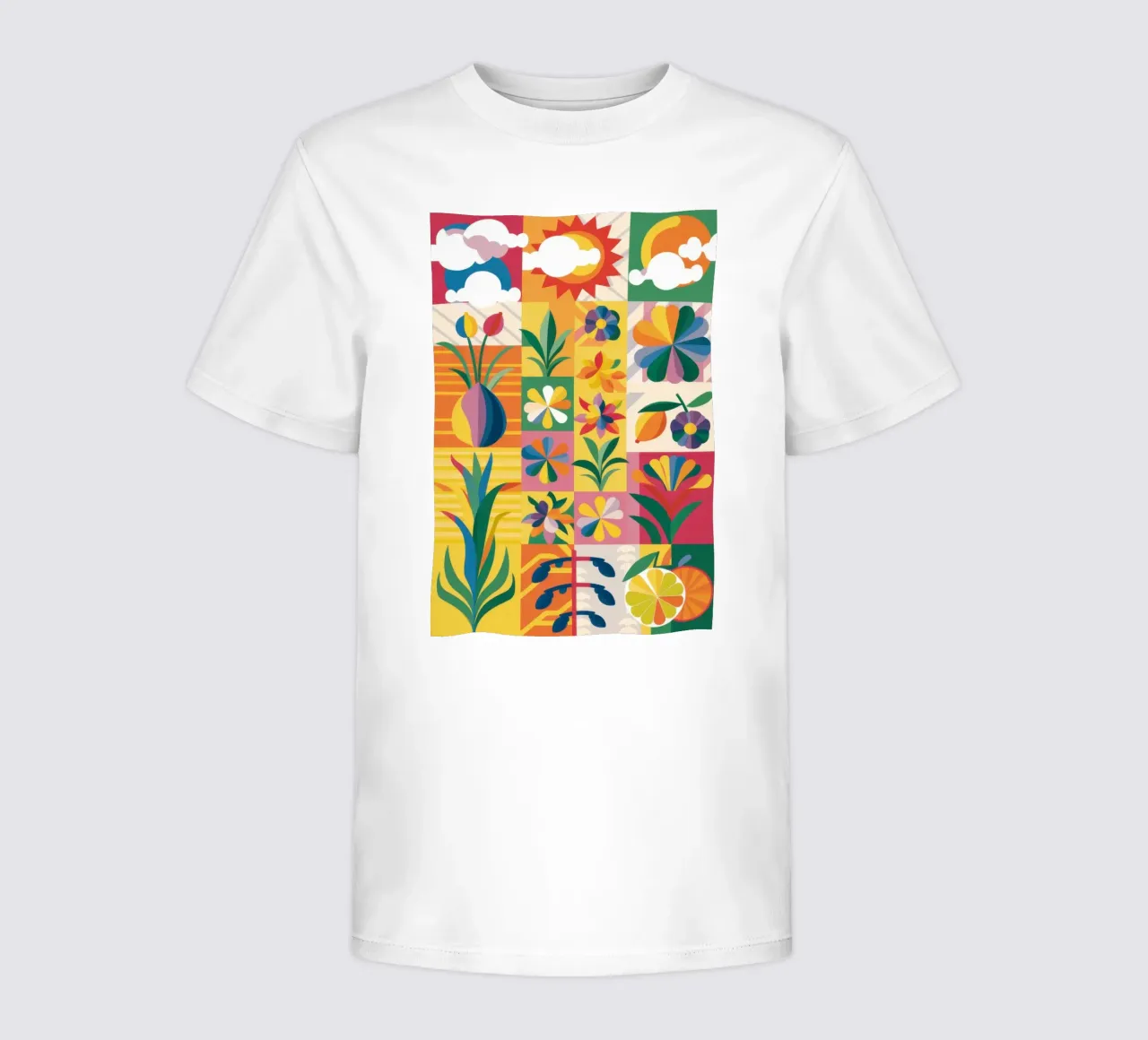 Giardino eclettico Patchwork t-shirt bambini da Solar Paint