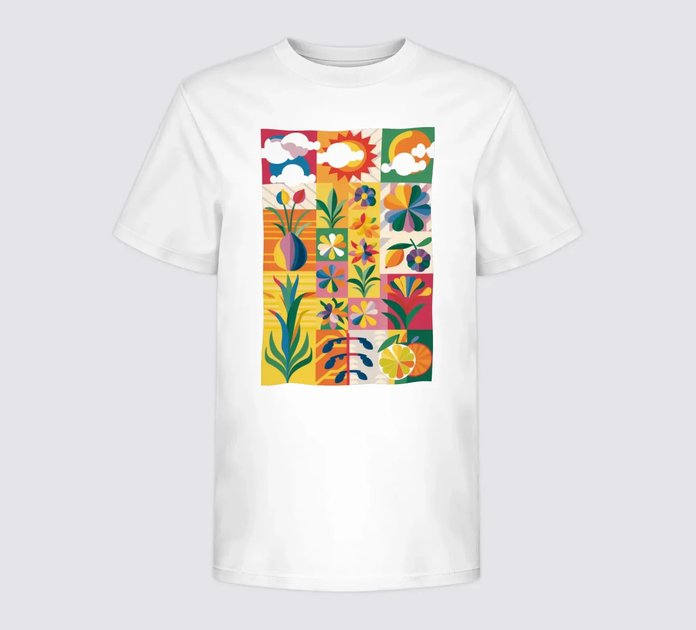 Giardino eclettico Patchwork t-shirt bambini da Solar Paint