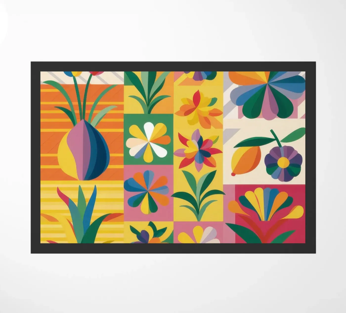 Eclectic Garden Patchwork deurmat van Solar Paint