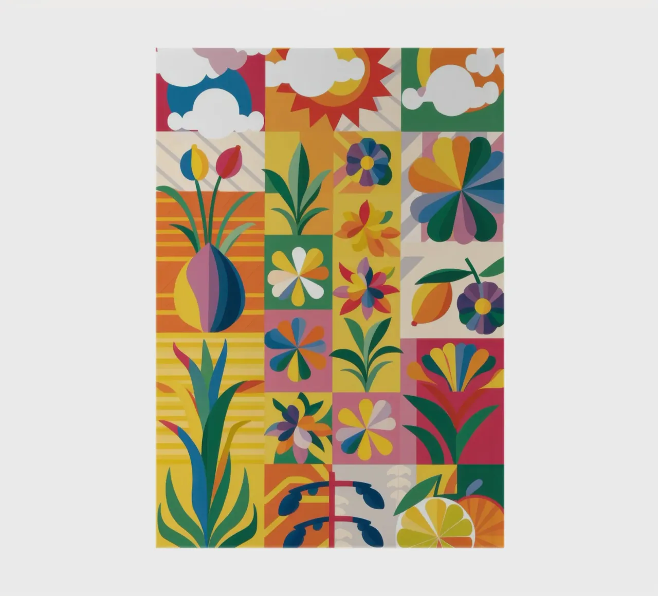 Eclectic Garden Patchwork notebook by Solar Paint