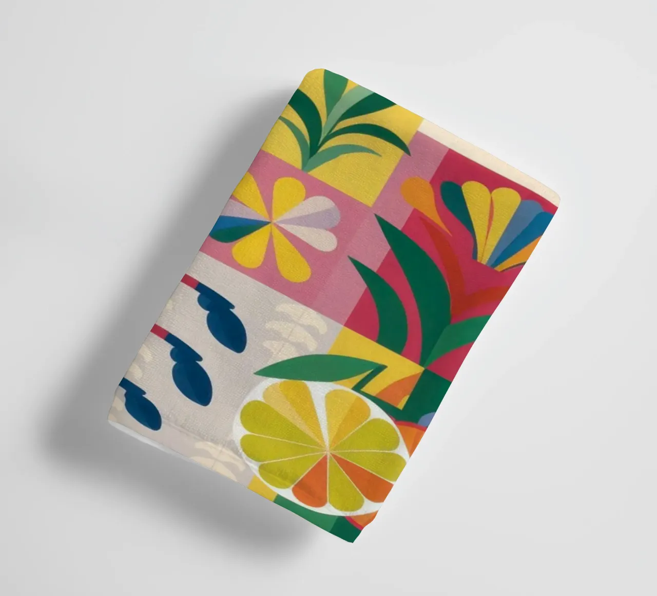 Eclectic Garden Patchwork towel by Solar Paint