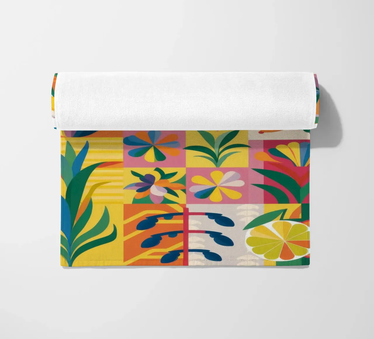 Giardino eclettico Patchwork telo mare da Solar Paint