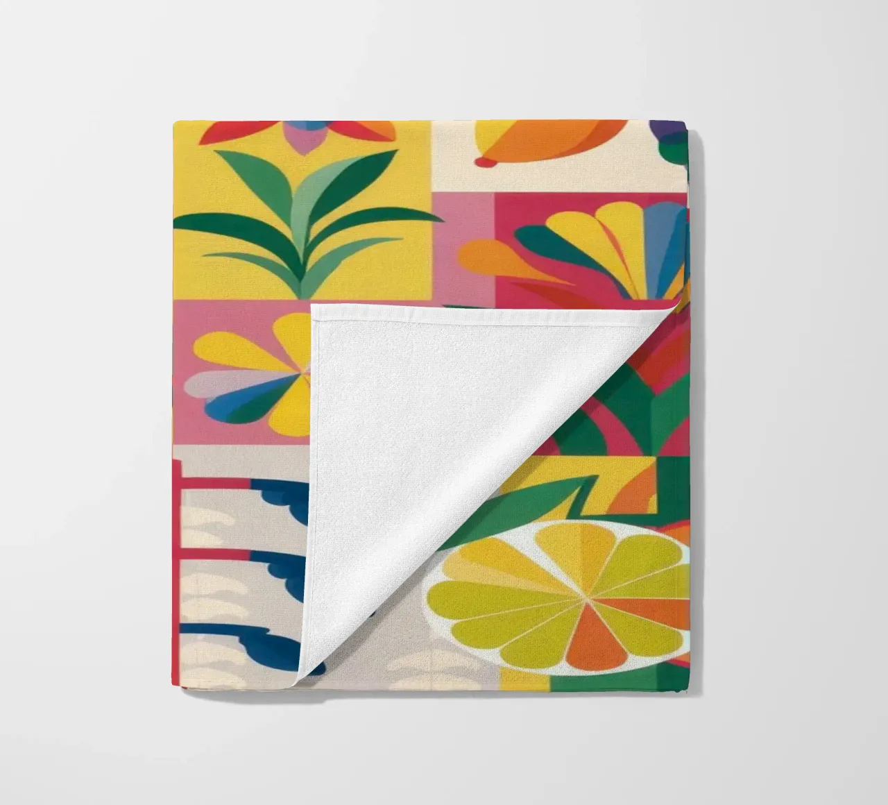 Giardino eclettico Patchwork telo mare da Solar Paint