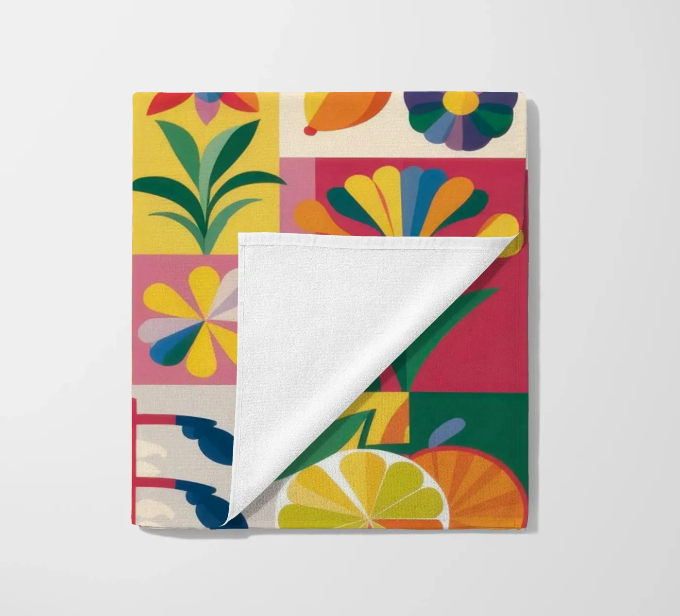 Eclectic Garden Patchwork serviette de plage de Solar Paint