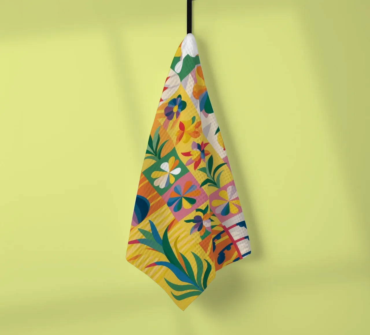 Patchwork de jardin éclectique torchon de Solar Paint