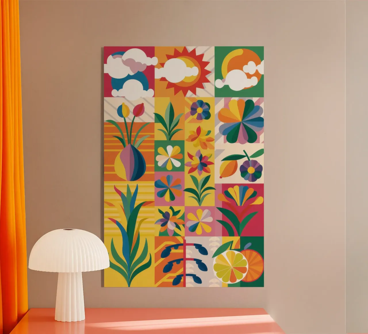 Patchwork de jardin éclectique plexiglas de Solar Paint