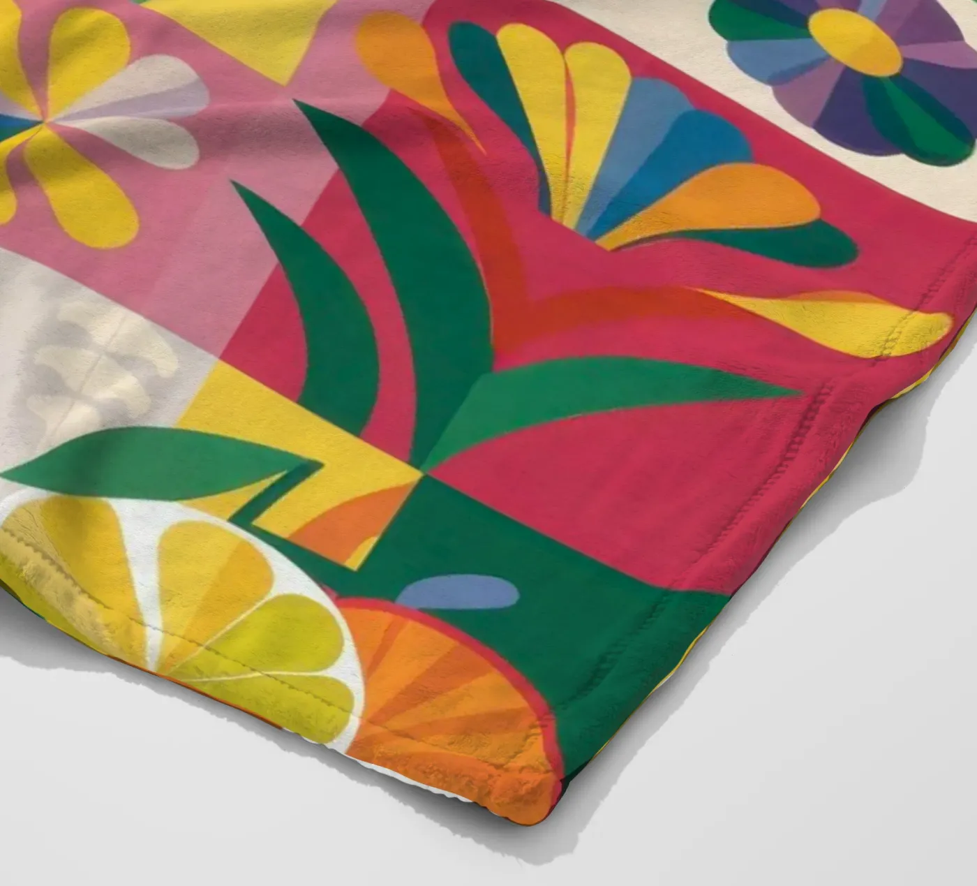 Eklektischer Garten Patchwork Fleecedecke von Solar Paint