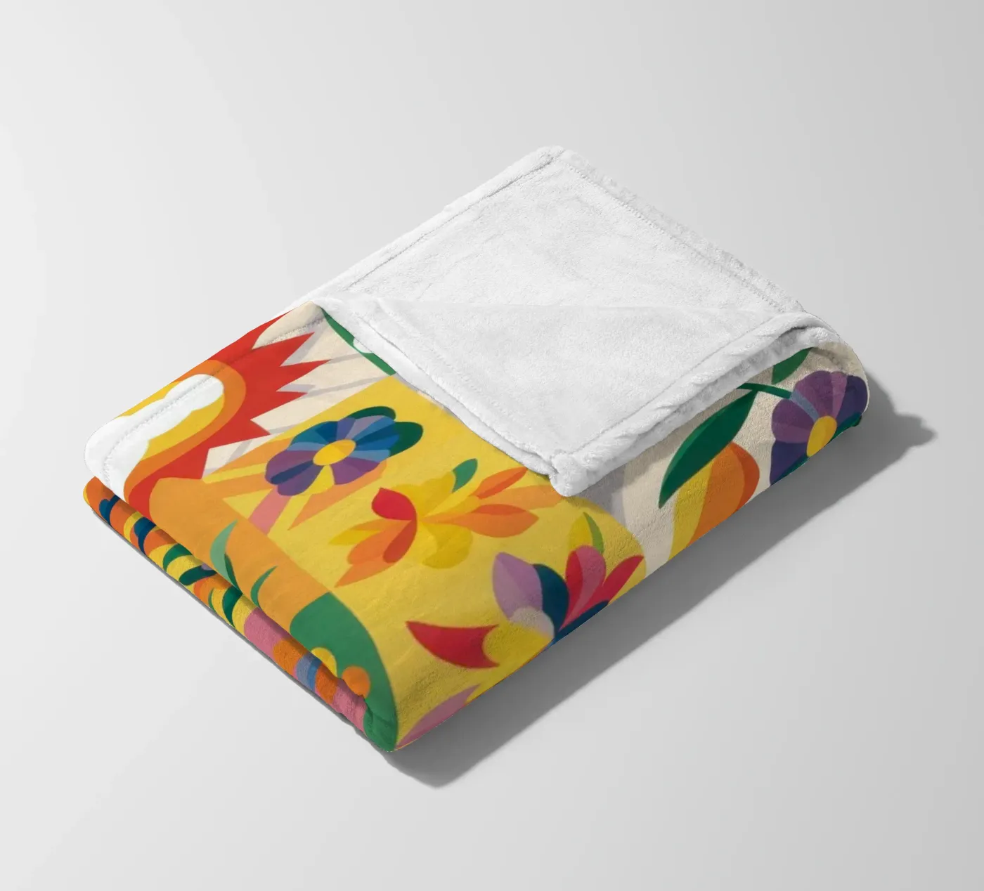 Eclectic Garden Patchwork Fleecedecke von Solar Paint