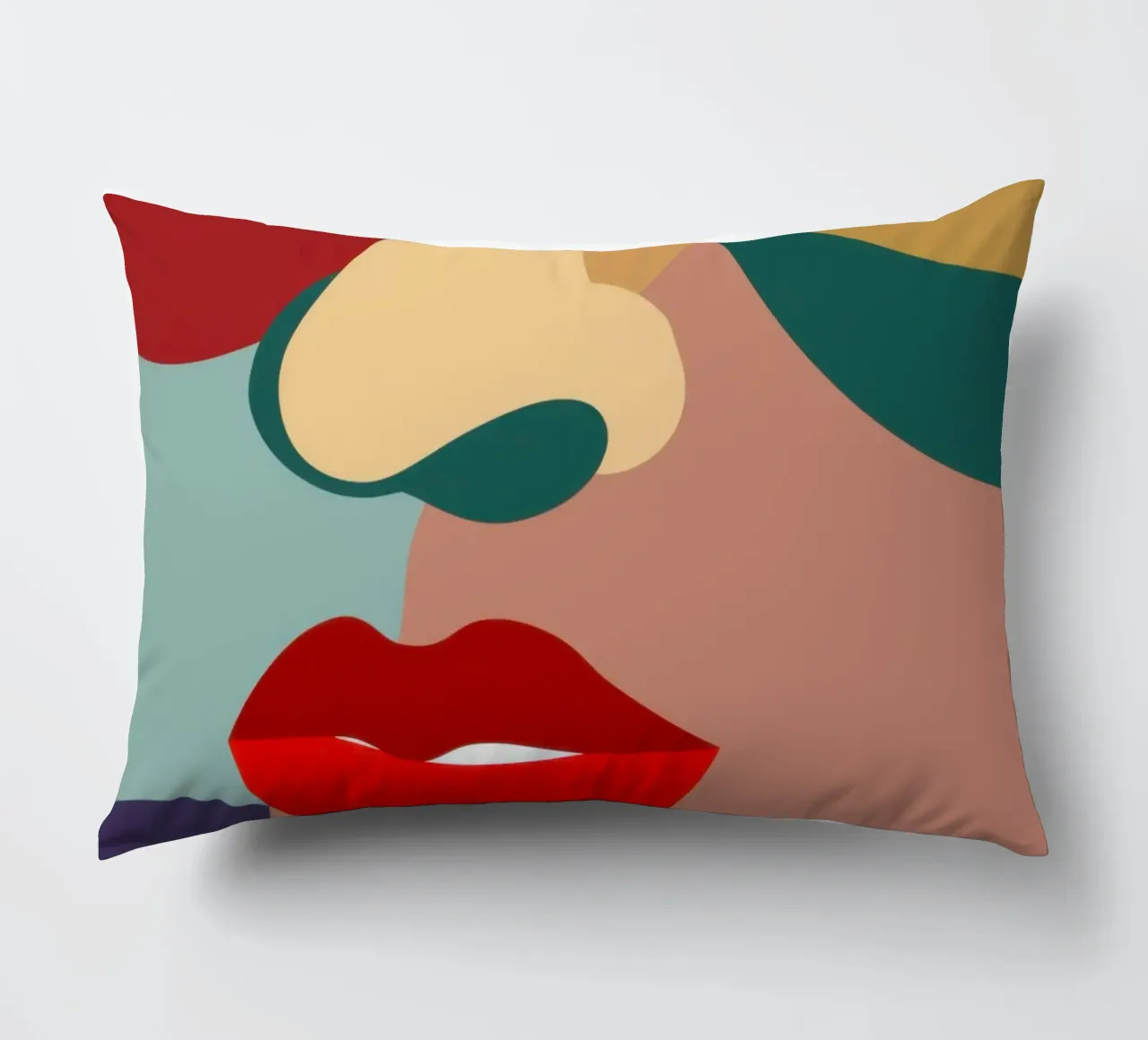 Ritratto di bellezza frammentata cuscino da Bring Haven