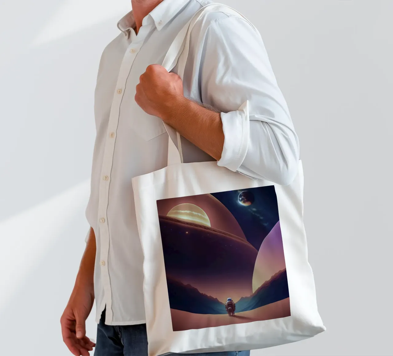 stars landscape tote bag by Histrol