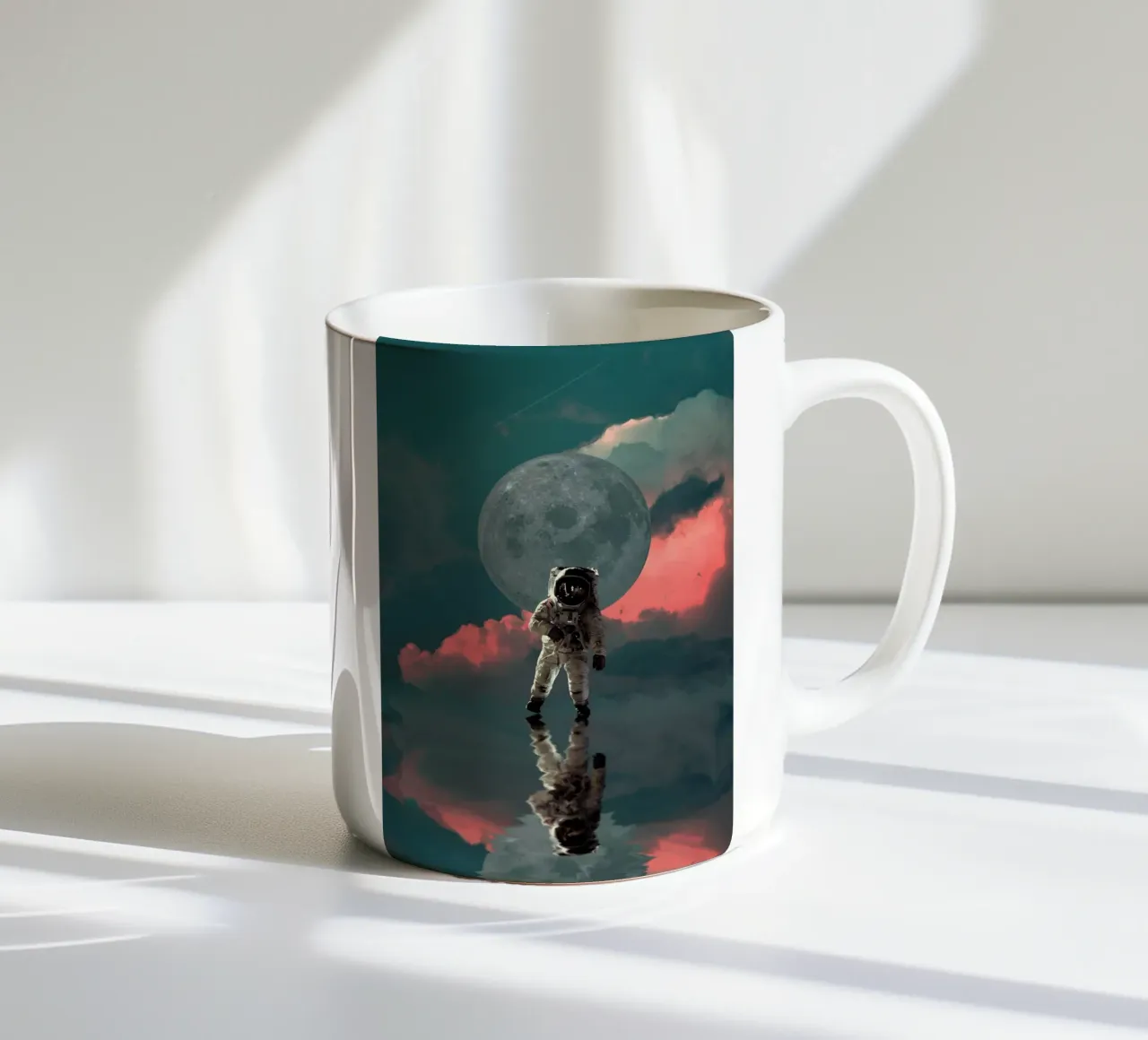 astronaut moon tazza in ceramica da Histrol