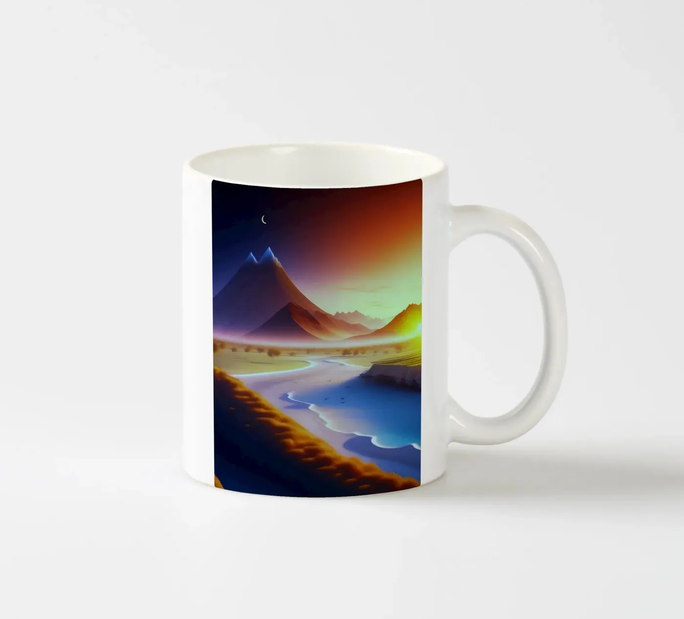 beach cliffs ceramic mug by Histrol