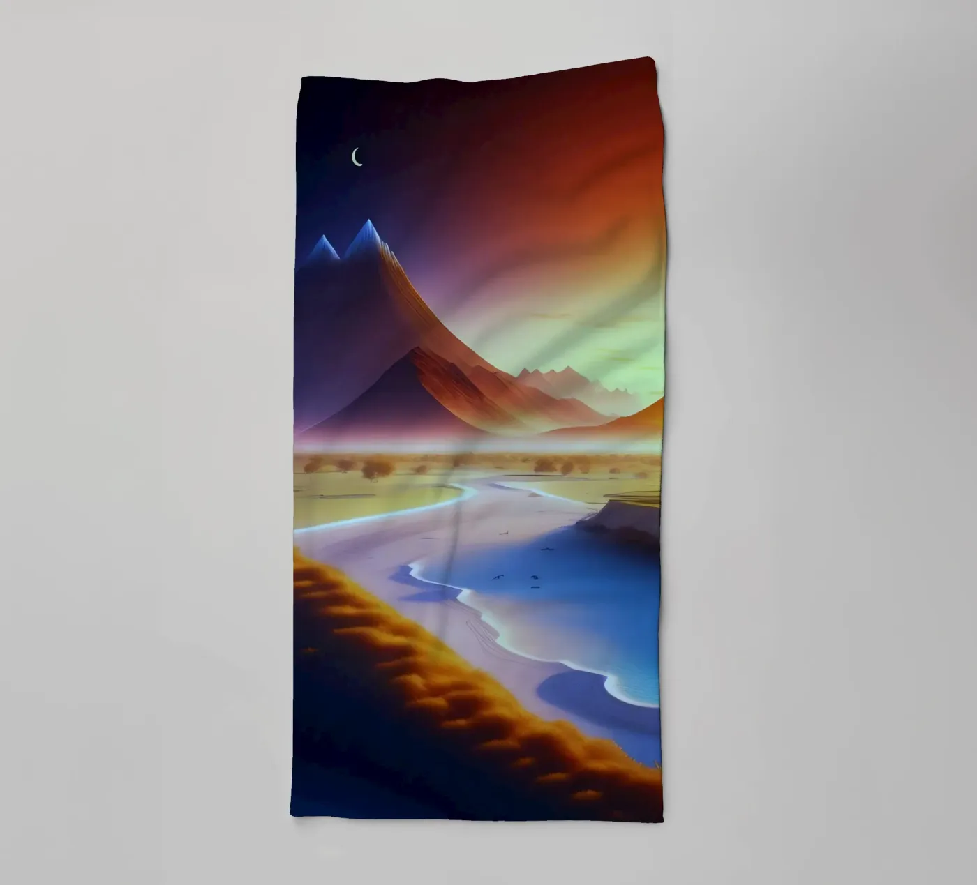 beach cliffs badhanddoek van Histrol