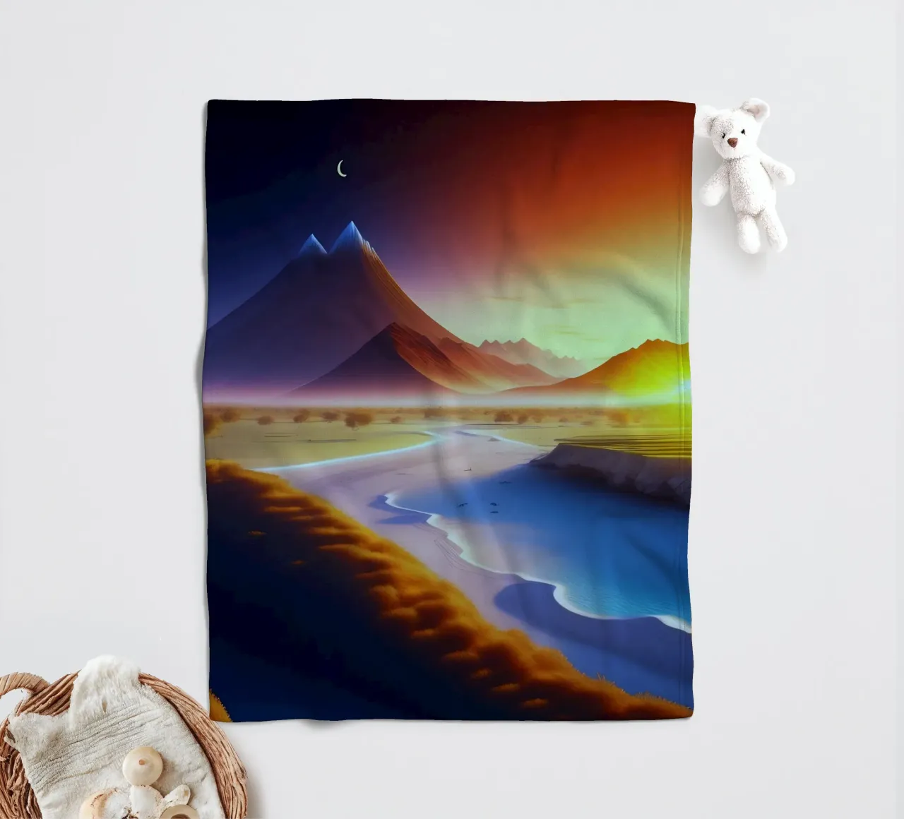 beach cliffs Fleecedecke von Histrol